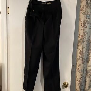 Classic Black VintageTrousers with Straight-Leg Cut